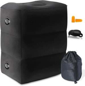 Inflatable Foot Rest Pillow for Travel, Kids/Adult...