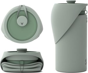 SÄKER Portable Dog Water Bottle, Collapsible Wate...