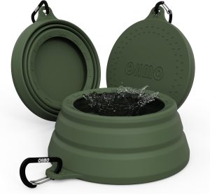 OHMO Spill Proof Collapsible Dog Water Bowl 24oz f...