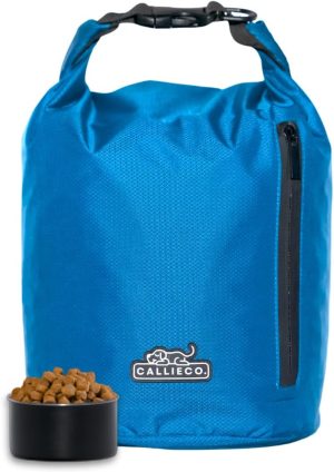 Callieco Dog Food Travel Bag w/ 1 Cup Scoop and Zi...