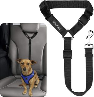 BWOGUE Pet Dog Cat Seat Belts, Car Headrest Restra...