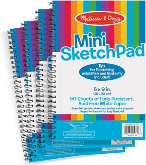Melissa & Doug Mini-Sketch Pad, Spiral-Bound ...