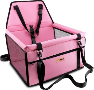 Petbobi Pet Reinforce Car Booster Seat for Dog Cat...