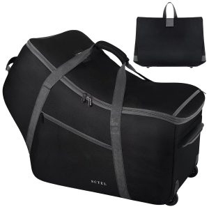 Car Seat Travel Bag with Wheels Fits All Nuna Pipa...