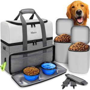 Mancro Dual Layers Dog Travel Bag, Pet Travel Bags...