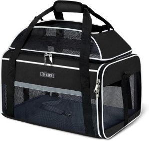 Lekereise Top-Expandable Pet Carrier 17x11x9.5 Inc...