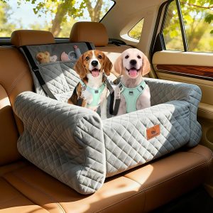 Dog Car Seat for Medium/Large Dogs up to 60 lbs, M...