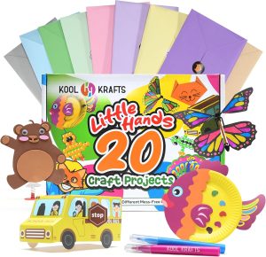 20 Arts & Crafts Kit for Kids, All-Inclusive,...
