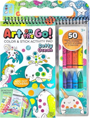 Bright Stripes Art on The Go Going Dotty Ocean The...
