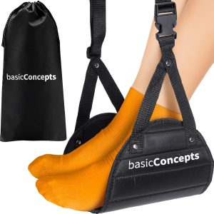 BASIC CONCEPTS Airplane Foot Hammock for Plane Tra...