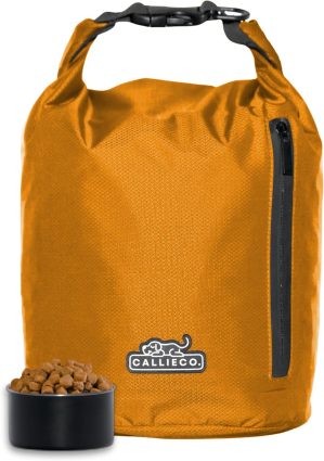 Callieco Dog Food Travel Bag w/ 1 Cup Scoop and Zi...