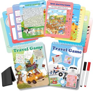 2 Pack Reusable Activity Game for Kids Ages 4-8, 8...