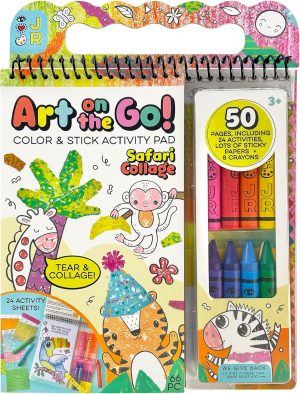 Bright Stripes Art on The Go Collage Fun Jungle Th...